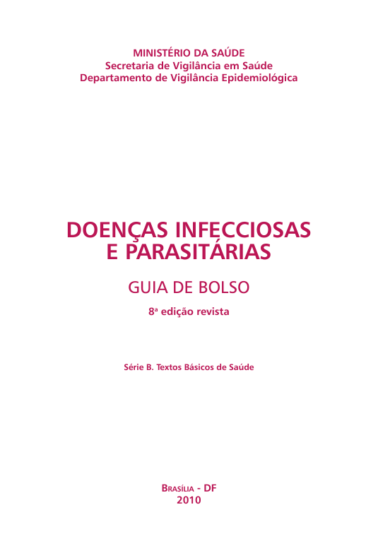 Doenças Infecciosas e parasitárias: guia de bolso