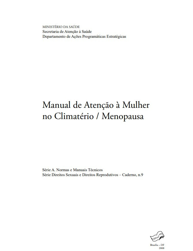 Manual de atenção à mulher no climatério/menopausa